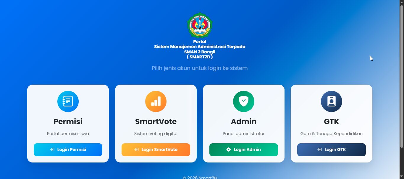 Presentasi Fitur SMART2B di Kombel SAM FORTE SMAN 2 Bangli
